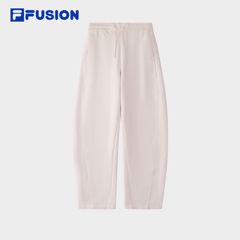 FILA FUSION斐乐潮牌针织长裤女2025冬季新款时尚休闲宽松弯刀裤,淘宝优惠券,粉丝福利购,淘宝优惠卷