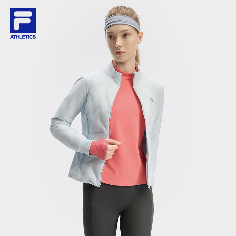 FILA 斐乐官方女士羽绒服2024冬季冬季新款健身运动拼接修身上衣,淘宝优惠券,粉丝福利购,淘宝优惠卷