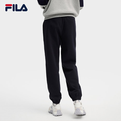 FILA 斐乐官方女士针织长裤2025春季新款时尚简约休闲基础运动裤 - 图0