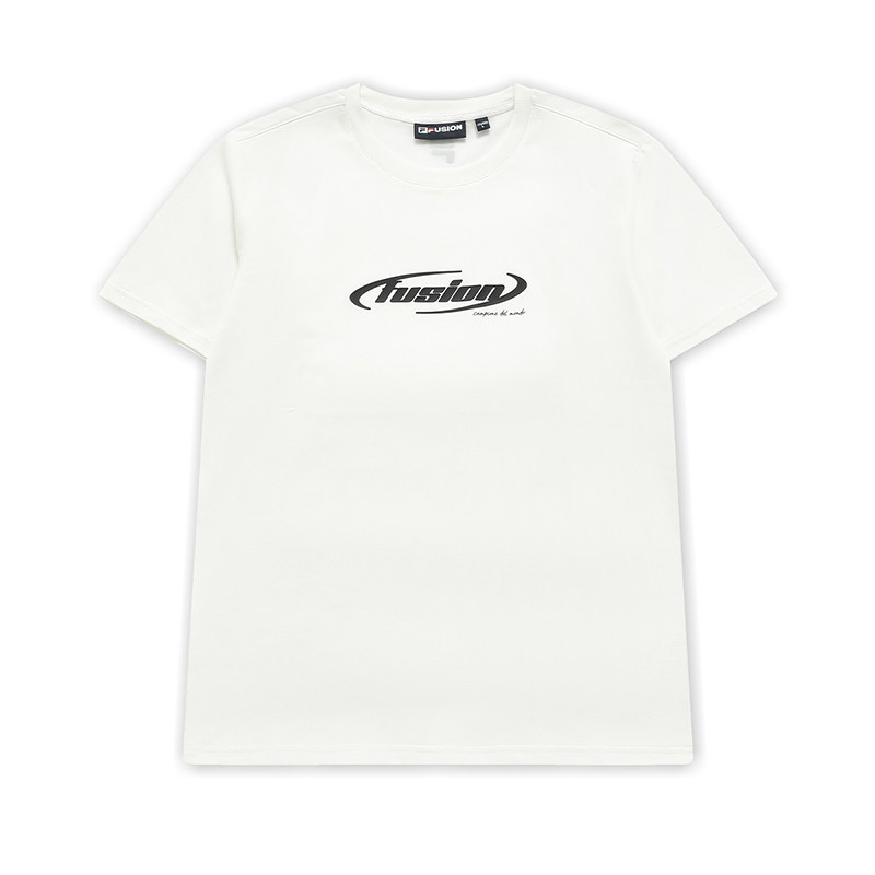 FILA FUSION斐乐潮牌男子针织短袖衫2024夏季新款休闲纯棉基础T恤,淘宝优惠券,粉丝福利购,淘宝优惠卷