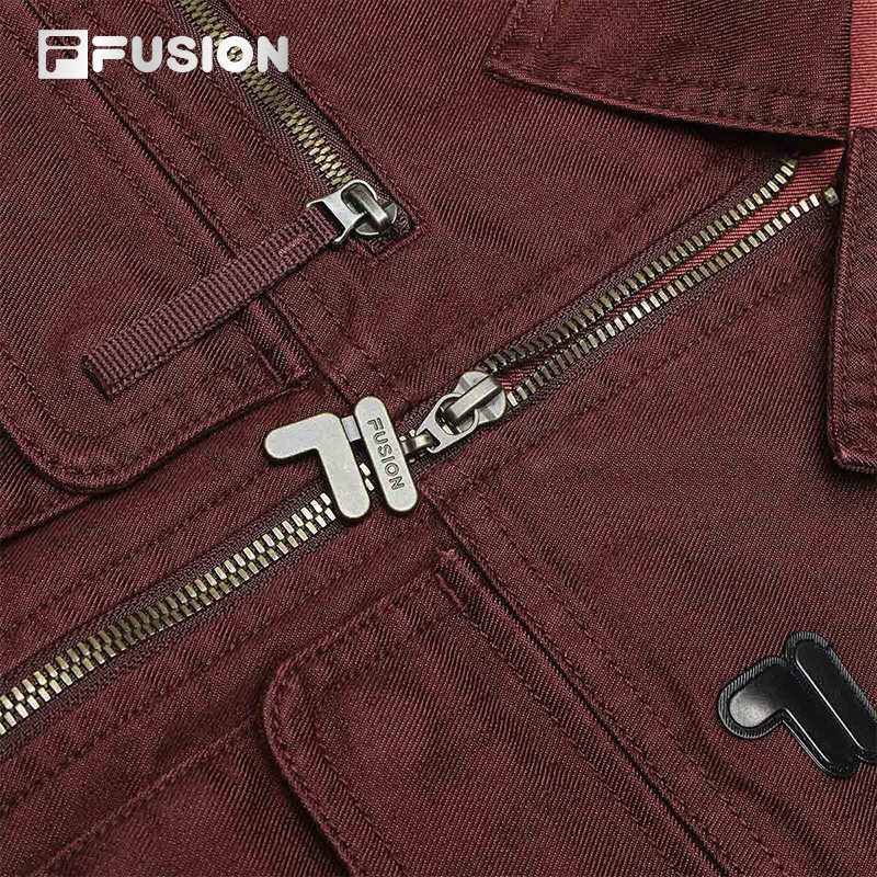 FILA FUSION斐乐潮牌梭织外套女2023冬季 时尚宽松工装短上衣,淘宝优惠券,粉丝福利购,淘宝优惠卷