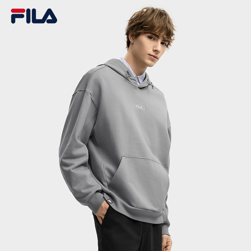 FILA 斐乐官方男子针织连帽上衣2025冬新款时尚休闲宽松纯棉上衣,淘宝优惠券,粉丝福利购,淘宝优惠卷