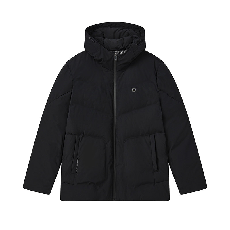 FILA斐乐男子运动羽绒服2022冬季商务休闲连帽简约保暖男外套,淘宝优惠券,粉丝福利购,淘宝优惠卷