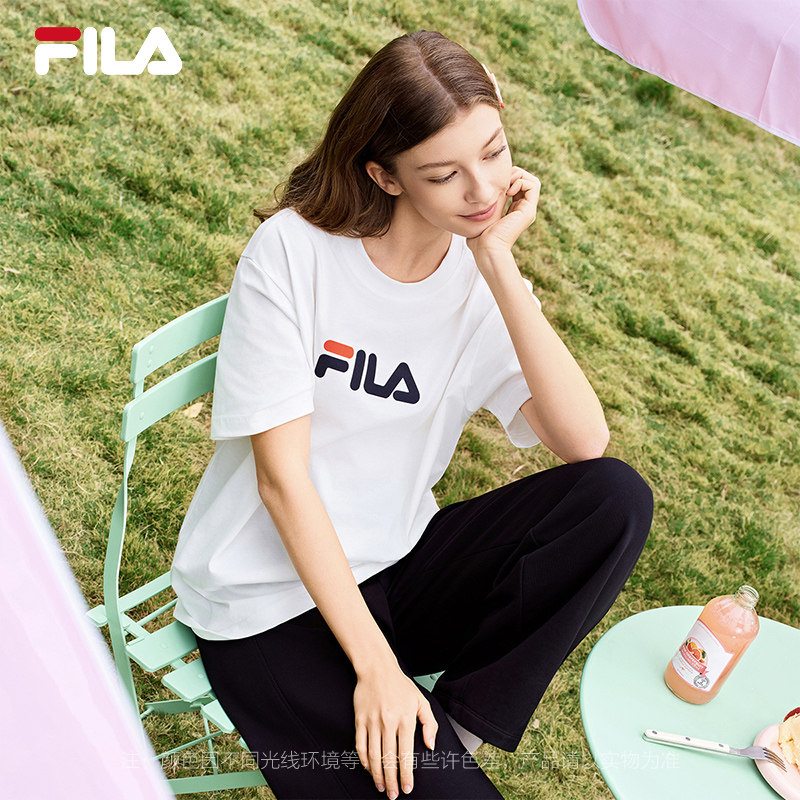 FILA 斐乐官方男子针织短袖衫2026春新款时尚休闲简约凉感纯棉T恤,淘宝优惠券,粉丝福利购,淘宝优惠卷