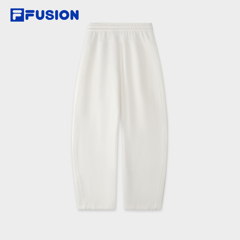 FILA FUSION斐乐潮牌针织长裤女2025冬季新款时尚休闲宽松弯刀裤,淘宝优惠券,粉丝福利购,淘宝优惠卷