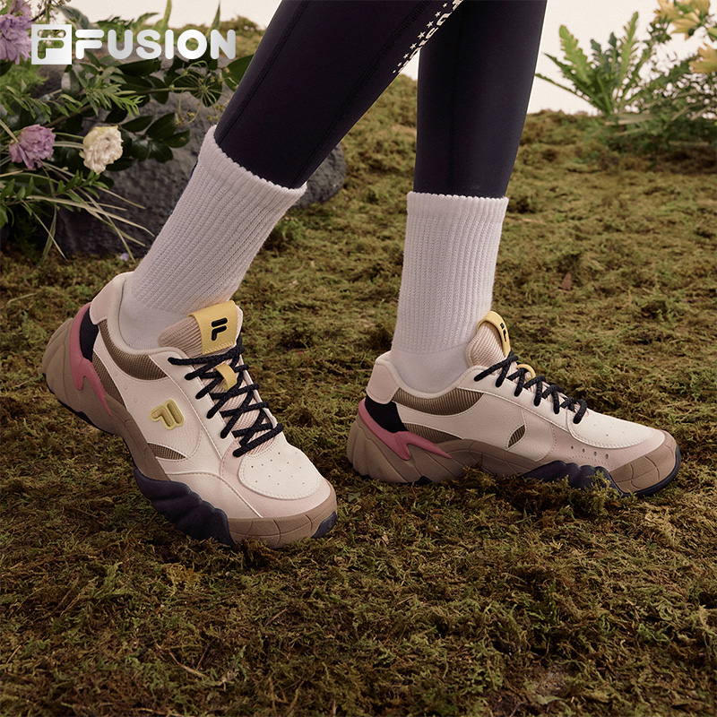 FILA FUSION斐乐潮牌女鞋TRIBE复古潮鞋2024春季新款休闲鞋老爹鞋-图2