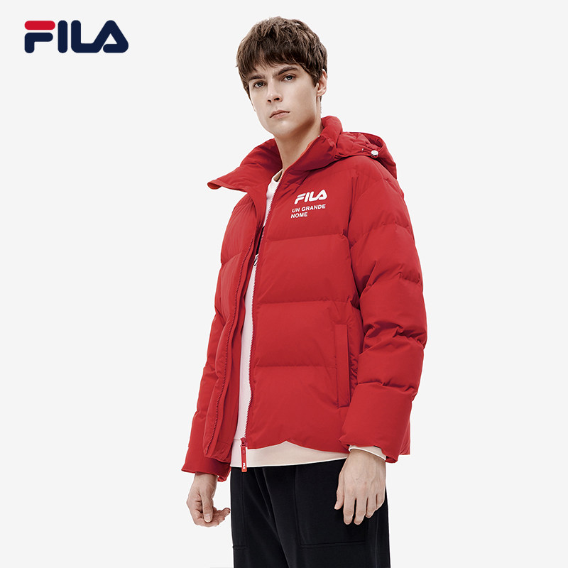 FILA斐乐运动羽绒服男冬季宽松休闲可拆卸连帽情侣简约保暖女外套,淘宝优惠券,粉丝福利购,淘宝优惠卷