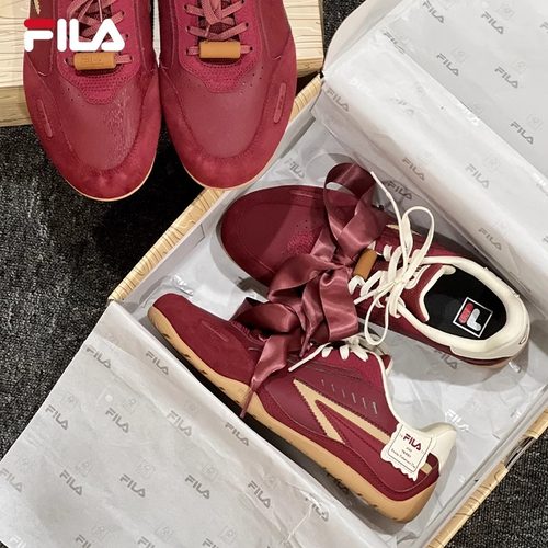 情人节丨FILA斐乐情侣TURBO板鞋女2025春新飞驰鞋德训休闲鞋男 - 图1