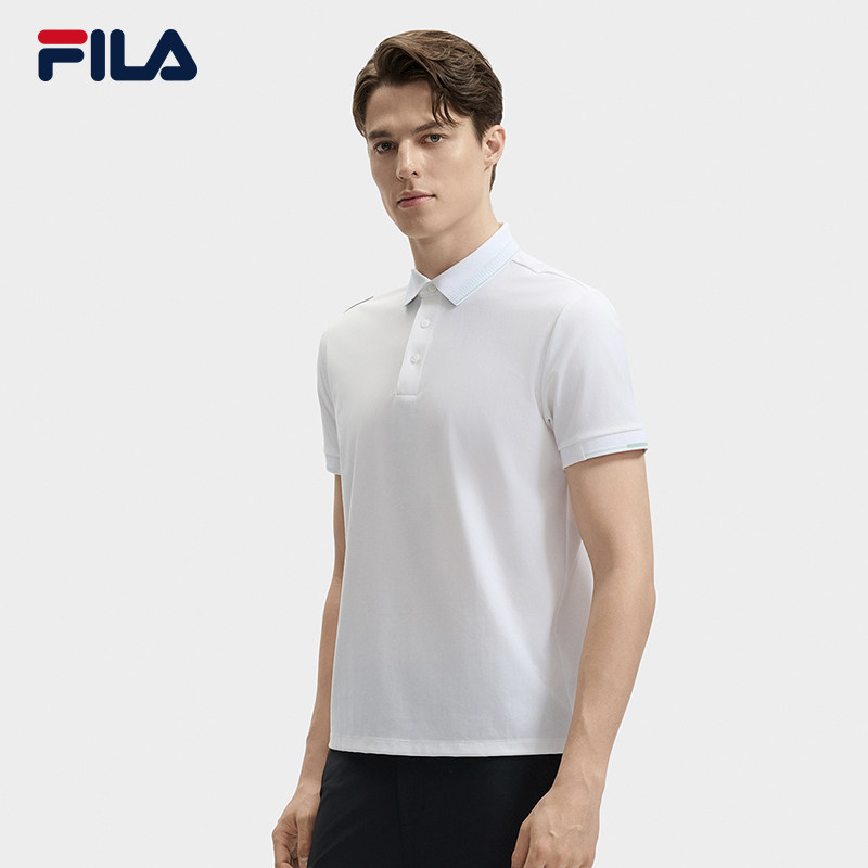 FILA 斐乐官方男子针织短袖POLO衫2024秋季新款商务休闲基础上衣,淘宝优惠券,粉丝福利购,淘宝优惠卷