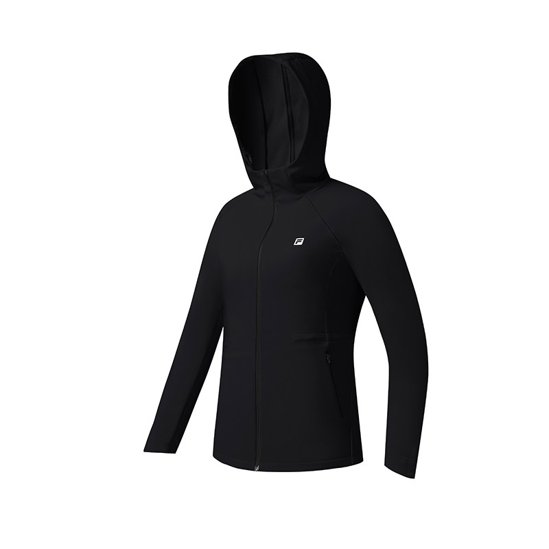 FILA 斐乐官方女士梭织上衣2025冬新款健身运动基础加绒连帽外套,淘宝优惠券,粉丝福利购,淘宝优惠卷