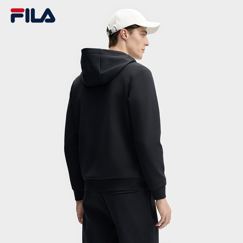FILA 斐乐官方男士针织连帽外套2025春新款时尚休闲简约基础上衣,淘宝优惠券,粉丝福利购,淘宝优惠卷