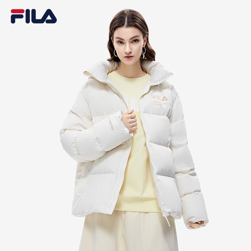 FILA斐乐运动羽绒服男冬季宽松休闲可拆卸连帽情侣简约保暖女外套,淘宝优惠券,粉丝福利购,淘宝优惠卷