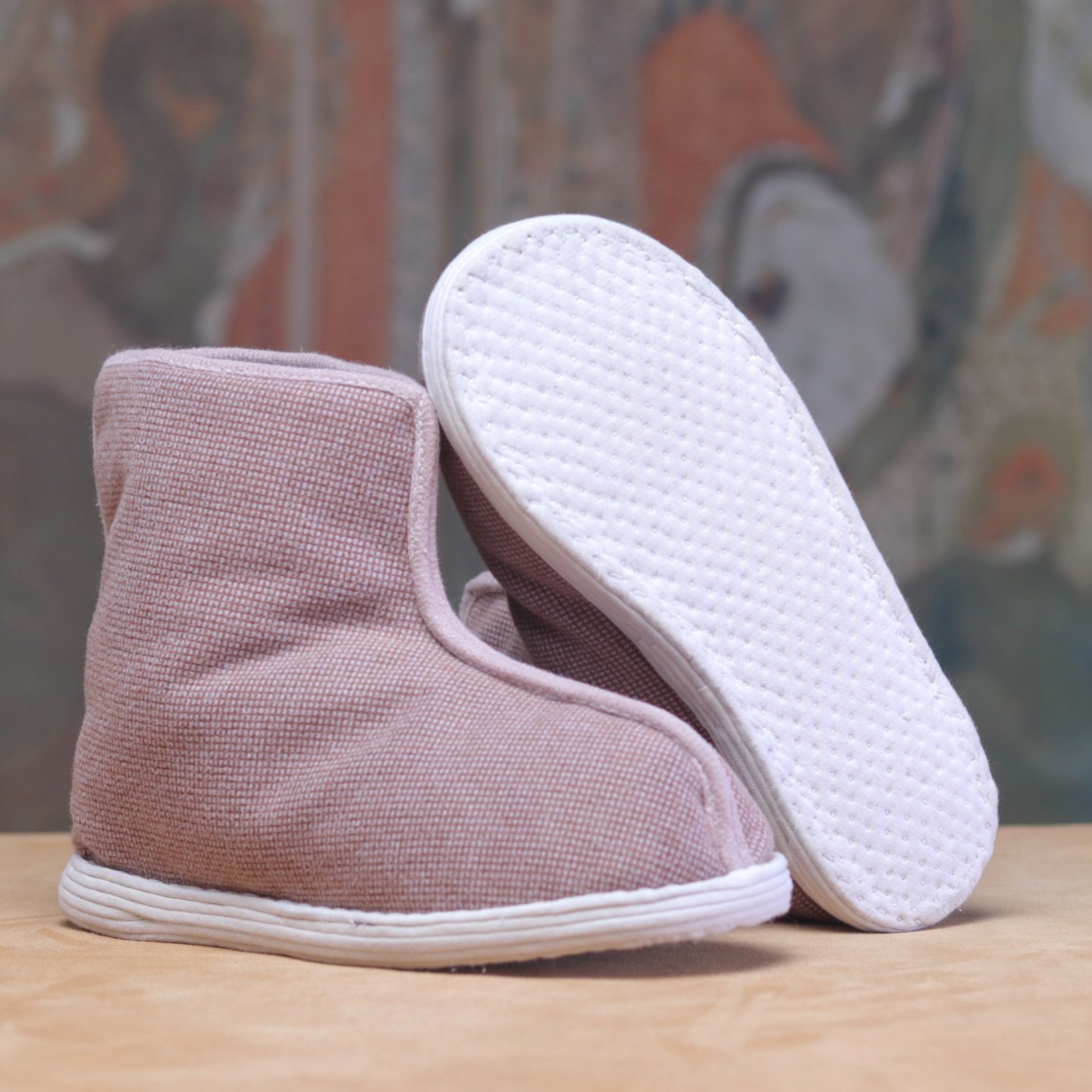 【新中式棉花靴子】老北京纯手工千层底布鞋女冬夹棉保暖老式棉鞋,淘宝优惠券,粉丝福利购,淘宝优惠卷