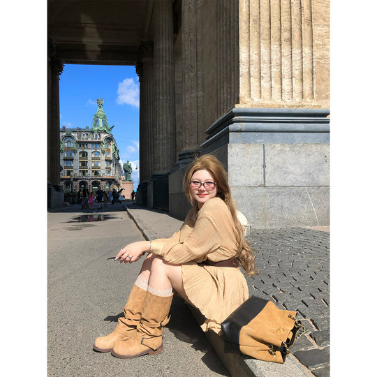 Annie is not popular Lovi Shipper Waist Shirt Dress Women 2025 Slightly Fat Large Size French Old Money Temperament Dress