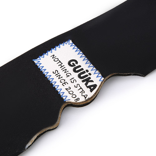 GUUKA情侣嘻哈学院风JK制服LOGO皮标领带配饰 潮牌衬衫领带男女 - 图0