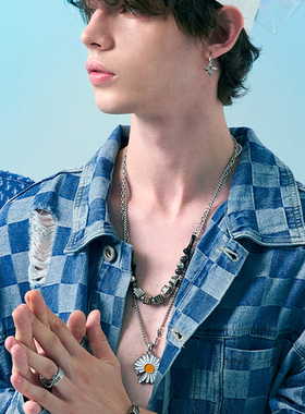 胡文煊同款GUUKA潮牌绳索螺母吊坠男女 项链嘻哈转运弹簧情侣首饰