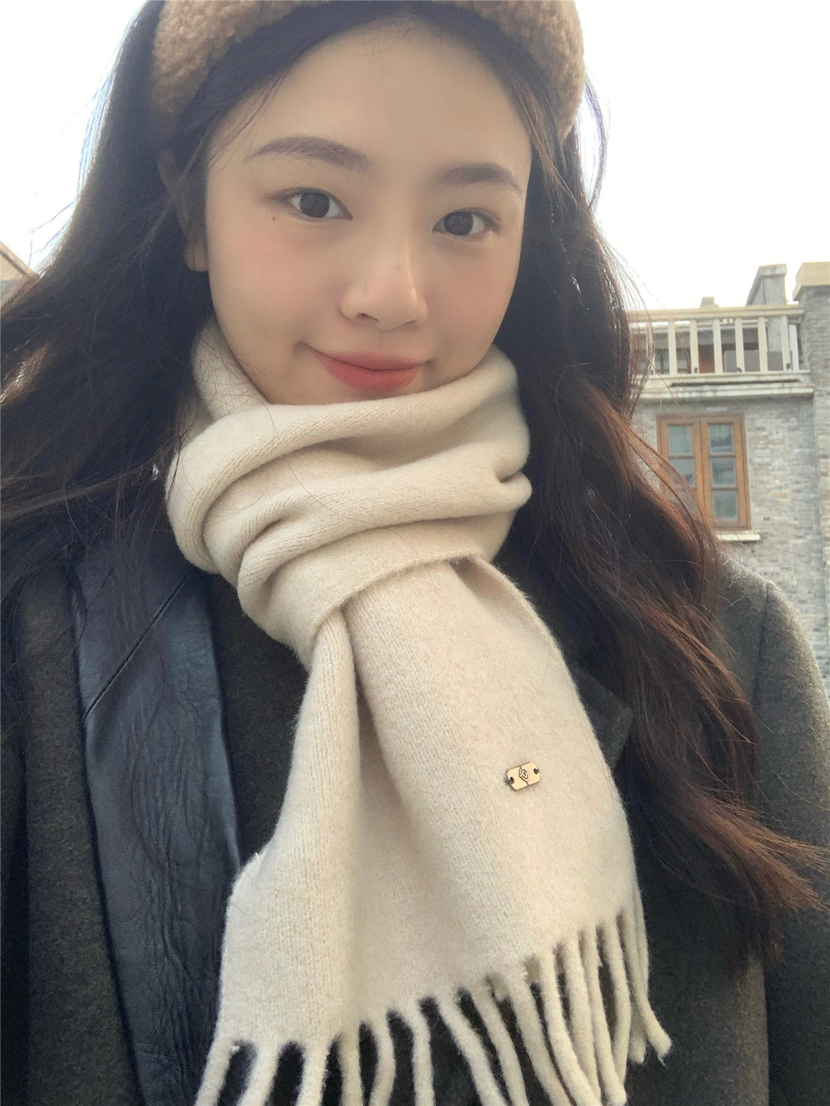 经典百搭高级感纯色含羊毛围巾女冬季2025保暖针织韩版围脖情侣潮,淘宝优惠券,粉丝福利购,淘宝优惠卷