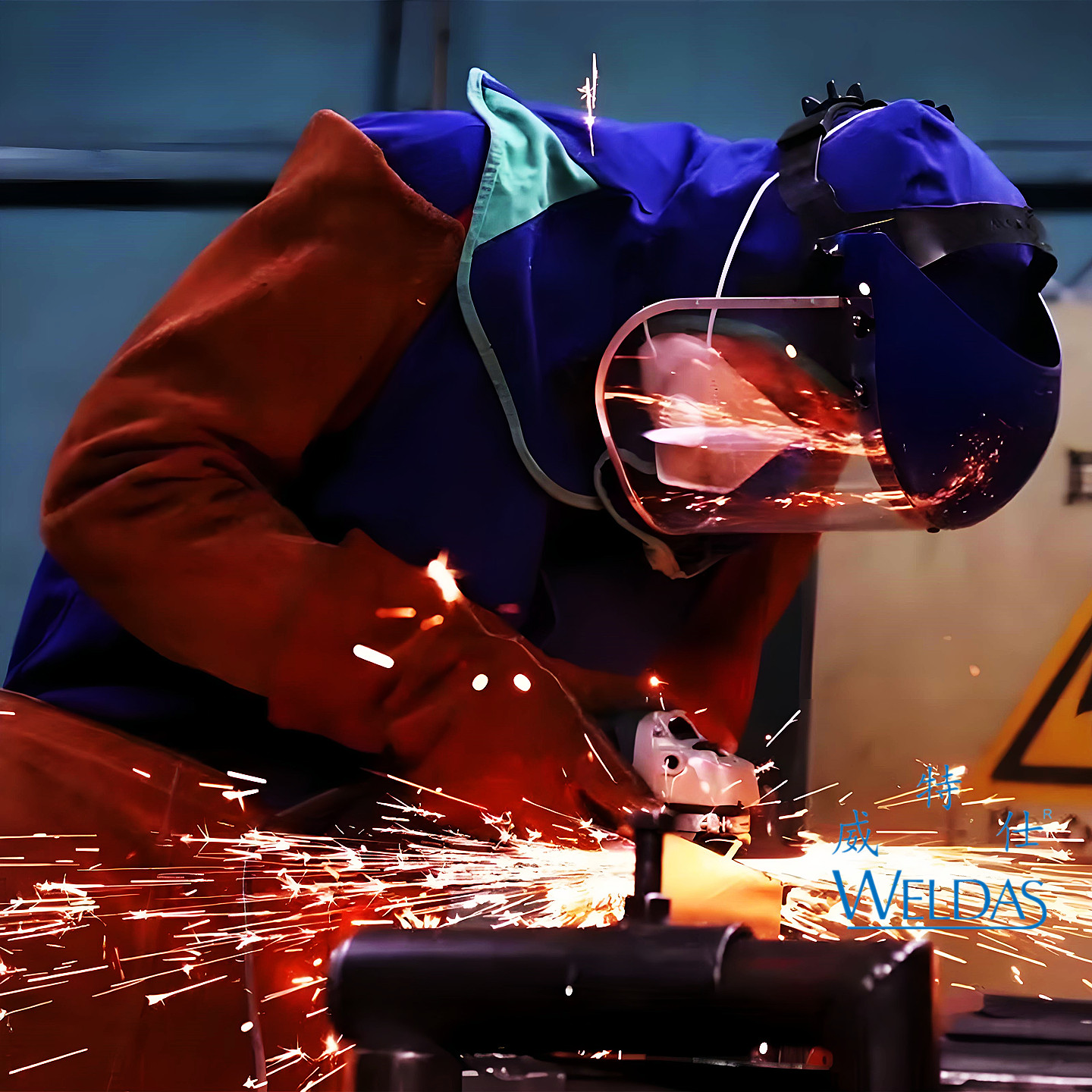 威特仕火狐狸23-6680电焊帽防烫阻燃23-6690电焊头套披肩防尘帽 - 图2