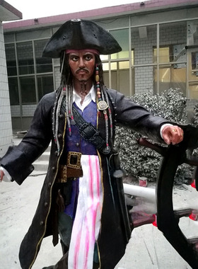 杰克船长加勒比海盗饭店迎宾摆件