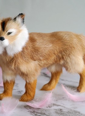 狐狸摆件人山用品真毛胡家真身