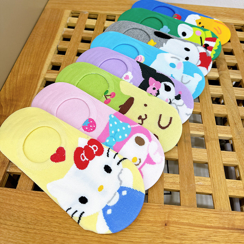 船袜女防滑不掉跟韩国进口隐形袜子三丽欧可爱卡通动漫薄棉夏短袜,淘宝优惠券,粉丝福利购,淘宝优惠卷