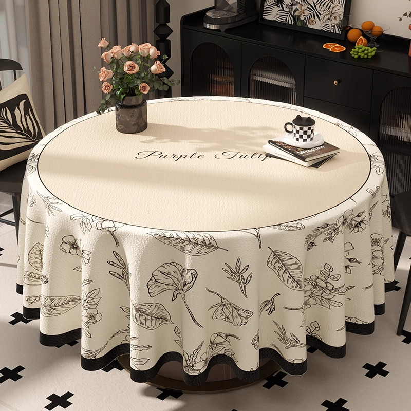 法式圆桌布防水防油防烫免洗PVC餐桌布小圆台布茶几布家用桌面垫,淘宝优惠券,粉丝福利购,淘宝优惠卷