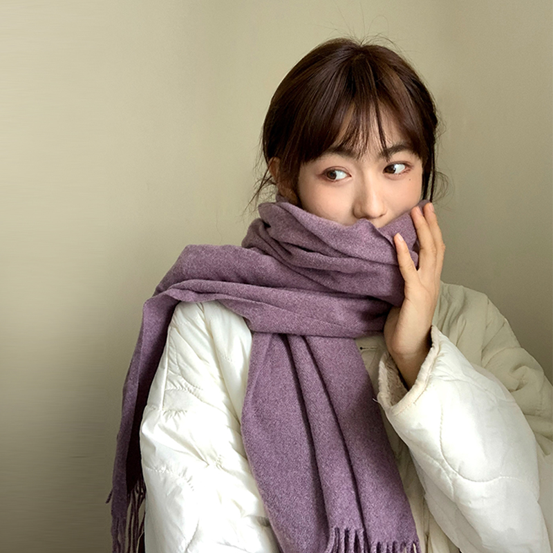 小物商店 软糯糯质感超棒~超百搭纯色300g重仿羊绒披肩围巾 包邮,淘宝优惠券,粉丝福利购,淘宝优惠卷