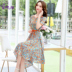 Đầm voan nữ 2019 hè mới eo thon gọn khí chất nữ phổ biến váy hoa điểm sóng nữ - váy đầm váy suông váy đầm
