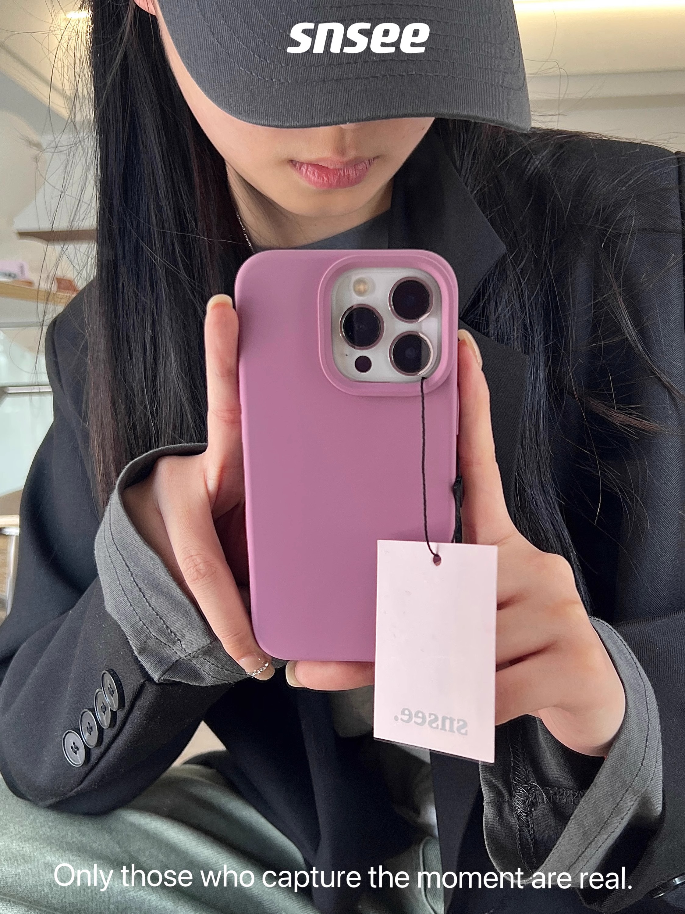 耐脏黑加仑紫适用oppoReno11手机壳pro真液态硅胶FindX7高级感ultra防摔X6软套一加Ace3简约12树莓粉紫色网红-图0