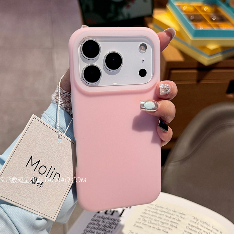 ins朦胧半透感灰色适用小米17promax手机壳17pro液态硅胶15s防滑14ultra红米K80防摔k70女ntoe简约小众果冻-图1