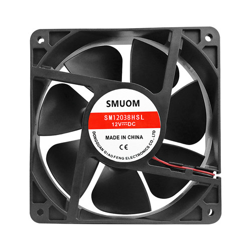 SM12038BHL 12v /24v 48v  电焊机柜机箱变频器散热风扇12CM/厘米 - 图3