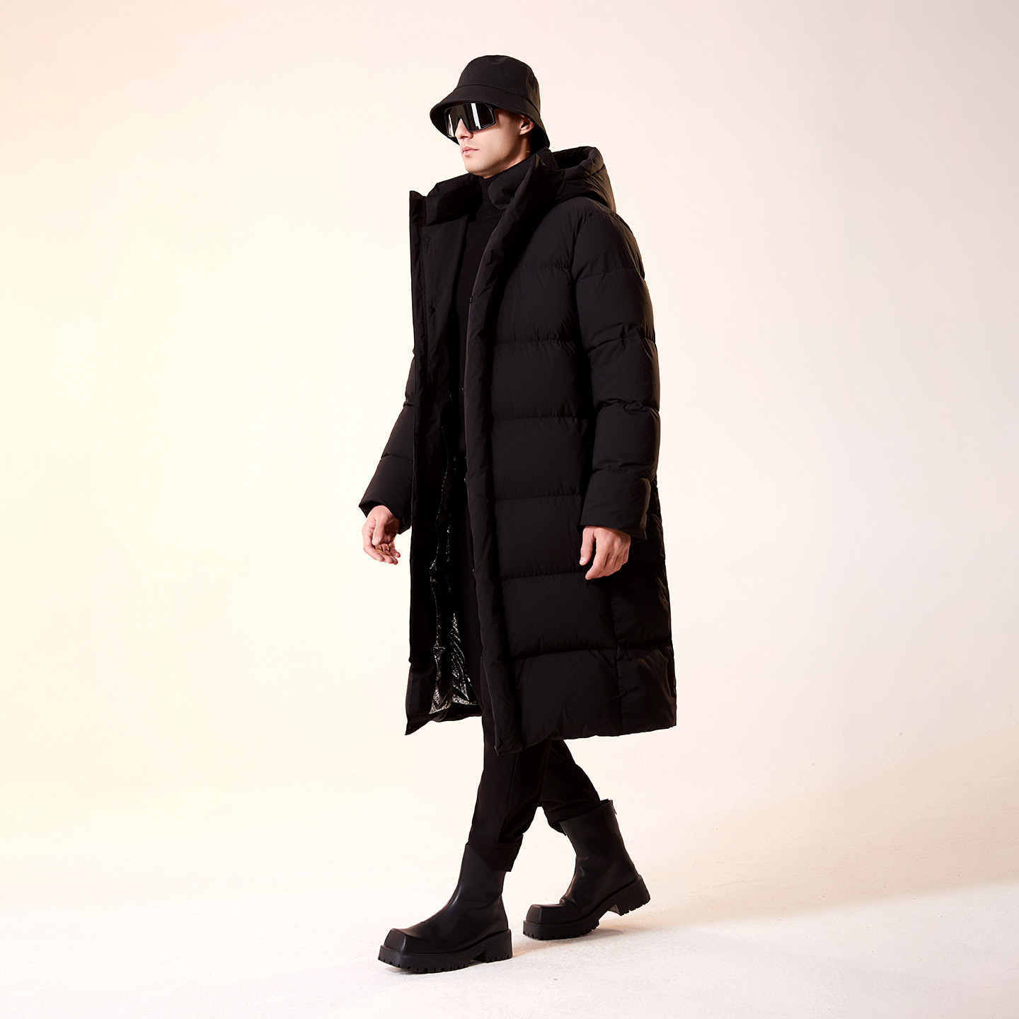 -40度95%白鹅绒360-500克弹力加厚情侣羽绒服男中长款COYACAL传淇 - 图2