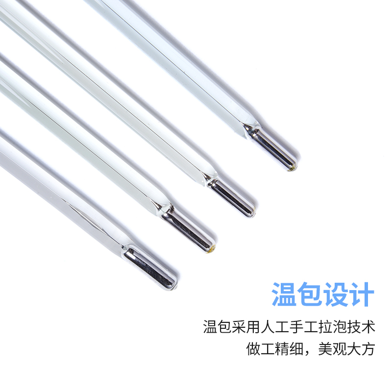Mercury thermometer high precision glass rod precision 0.1 ℃ high temperature industrial Petrochemical Laboratory
