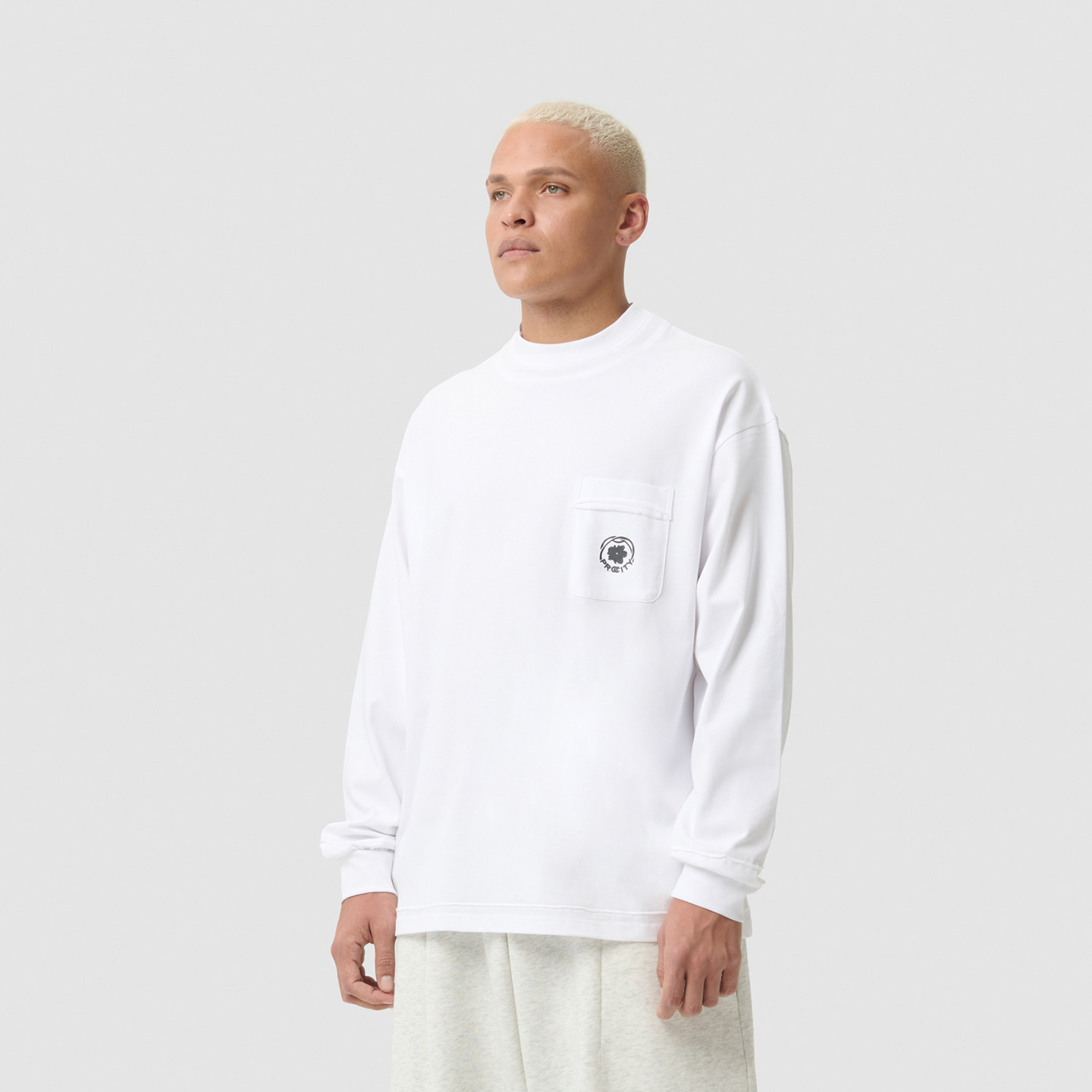 PROCITY情侣长袖T恤男女同款曹芳破坏拼接口袋松休闲运动圆领上衣,淘宝优惠券,粉丝福利购,淘宝优惠卷