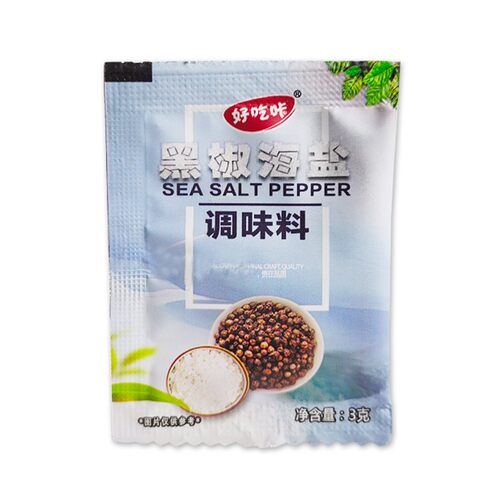 好吃咔黑胡椒调味酱20g组合 牛排调味油10g黑椒海盐调味料3g - 图1