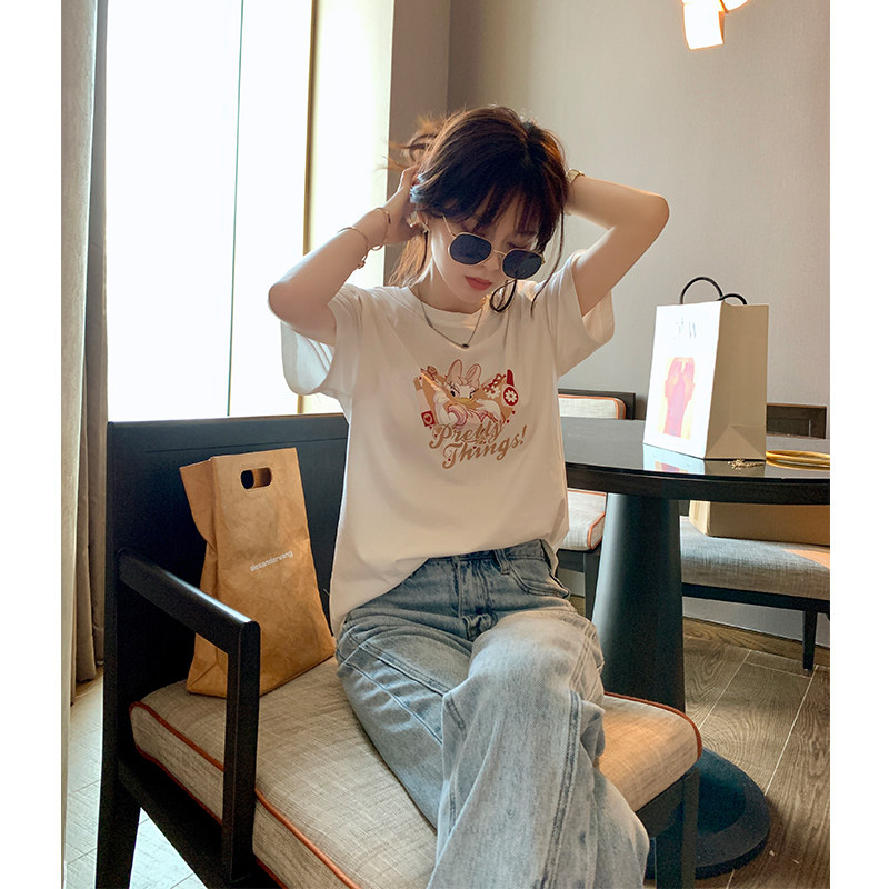 谜秀定制520唐老鸭t恤女2020韩版 谜秀T恤