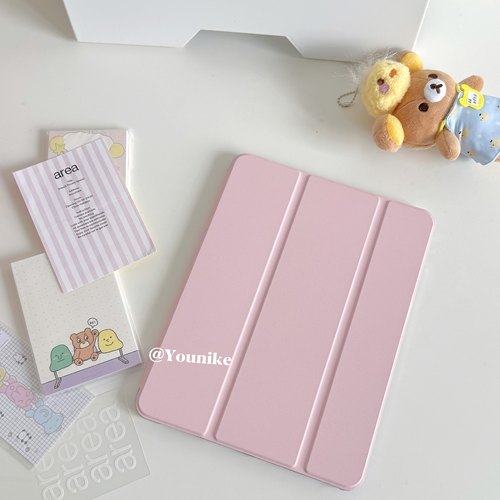 ins法式甜美粉色巧克力适用2024iPad air保护壳苹果iPad10.5寸保护套air5 10.9平板套防摔软壳带笔槽支架11寸 - 图2