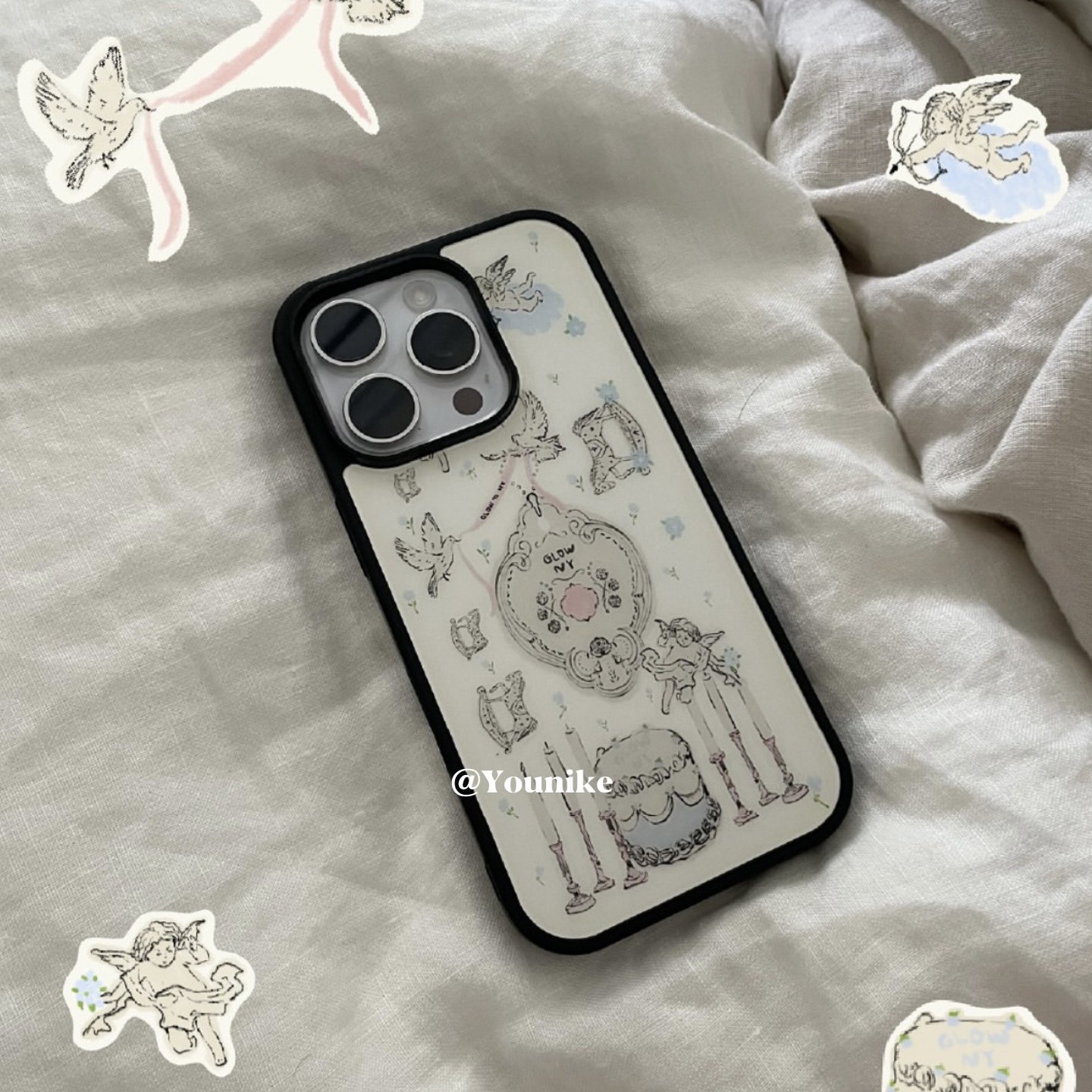 童话天使甜心韩系博主同款防滑适用iphone17air/17promax保护壳苹果16手机壳16promax保护套15防摔13/14外壳,淘宝优惠券,粉丝福利购,淘宝优惠卷