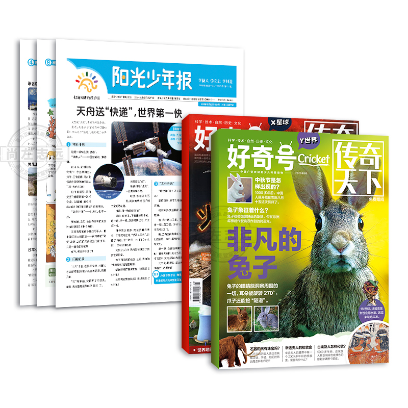 正版好奇号杂志订阅2024年1-12月阳光少年报儿童新闻时事期刊杂志 6-12岁小学生课外科普读物青少年儿童科普杂志期刊-图3