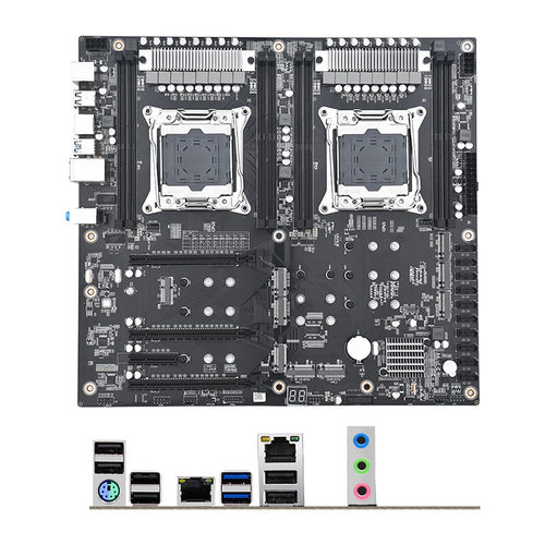 算力主板X99X双路PLUS主板LGA2011-3处理器DDR4内存6PCIE显卡插槽 - 图1