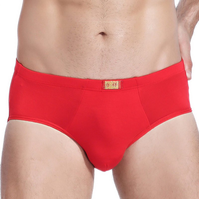 男士三角内裤莫代尔性感短裤头红色男式透气纯色大码中腰男生底裤,淘宝优惠券,粉丝福利购,淘宝优惠卷