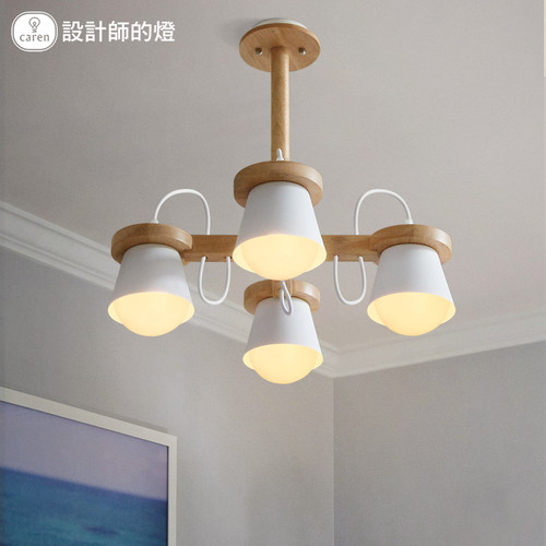 设计师的灯北欧灯具创意个性日式简约客厅卧室餐厅书房原木吊灯 - 图0