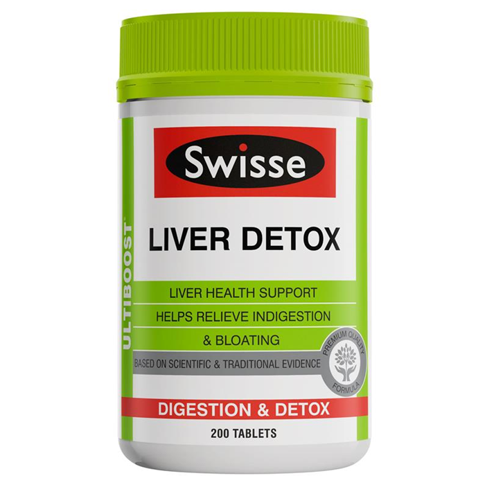 澳洲Swisse Liver Detox护 肝片肝宁片奶蓟草肝片解酒熬夜200粒 - 图3