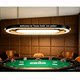 Texas Hold'em creative combination chandelier oval chandelier side lighting logo bar personalized 4000k chandelier