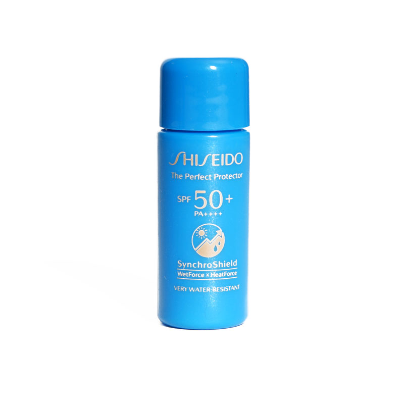 资生堂蓝胖子小样7ml艳阳夏臻效水动力防晒乳霜清爽防水SPF50户外