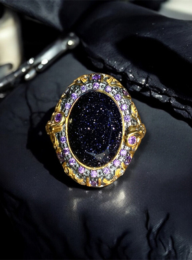 SELIM土耳其复古海蓝宝石戒指