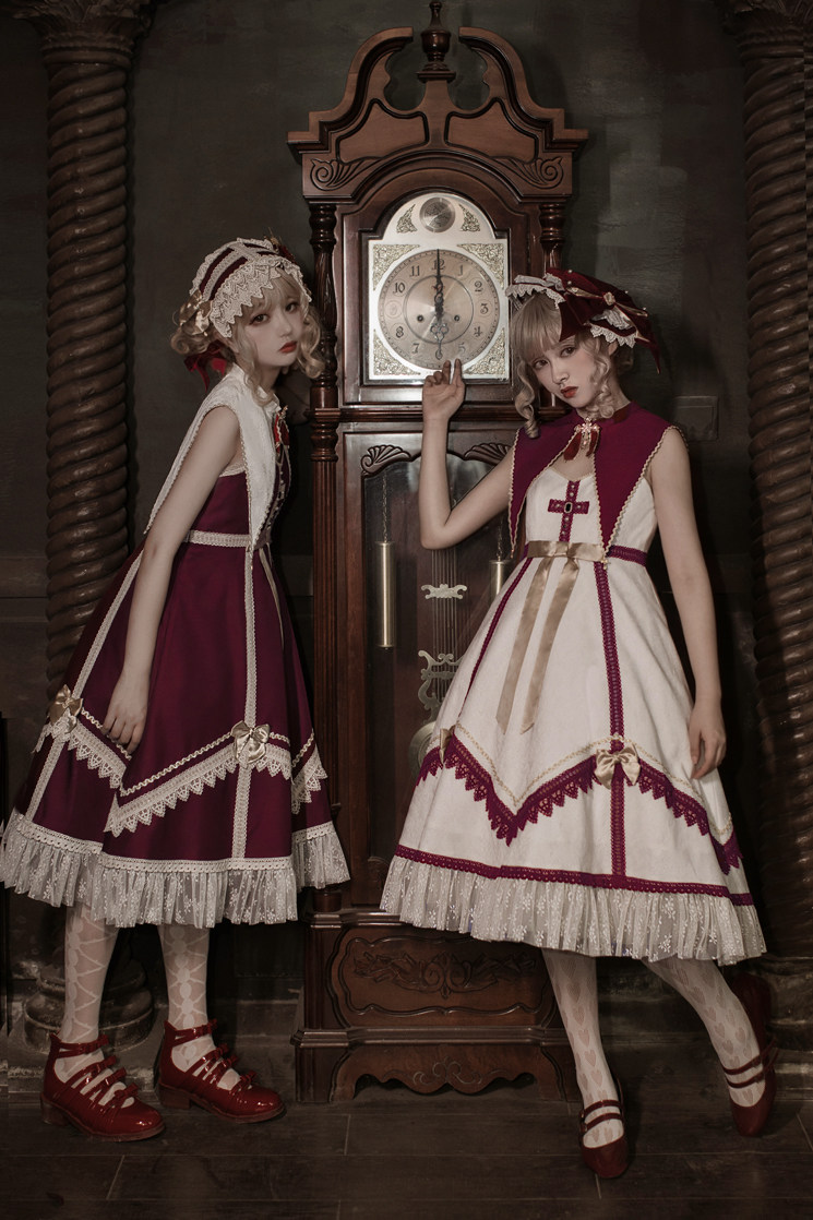 悠兰达||幕夜之诗||哥特搞死风 格十字暗黑连衣裙假领现货,淘宝优惠券,粉丝福利购,淘宝优惠卷