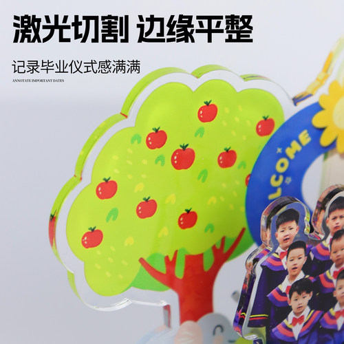 DIY亚克力毕业立牌中小学生桌面同学场景定制纪念模型留念合影 - 图1
