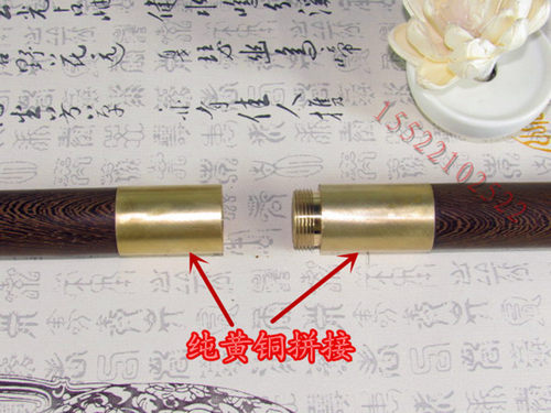 鸡翅木太极杖养生杖折叠拼接组合棍武术棍二合一长棍鞭杆防身棍子 - 图2