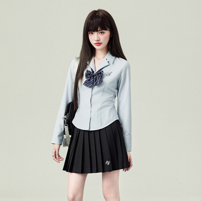 花铃太太jk衬衫制服套装正版原创收腰长袖白色衬衫女春日系校供感,淘宝优惠券,粉丝福利购,淘宝优惠卷